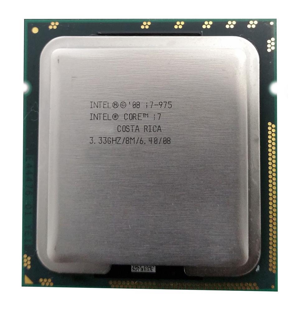 I7-975 Intel Core i7 Extreme Edition Quad-Core 3.33GHz 6.40GT/s QPI 8MB L3 Cache Processor