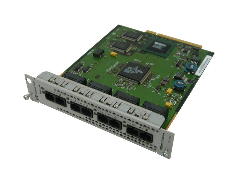 J4112-61001 HP ProCurve Switch 4-Ports SC Fast Ethernet 10/100Base-FX Switch Expansion Module (Refurbished)