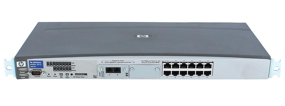 J4817-61101 HP ProCurve 12-Ports 10/100Base-TX RJ-45 Auto-sensing Unmanaged Rack-mountable 1U Ethernet Switch with 2x Expansion Slots (Refurbished)