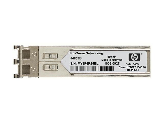 J4859B HP ProCurve 1Gbps 1000Base-LX Single-mode Fiber 10km 1310nm Duplex LC Connector SFP (mini-GBIC) Transceiver Module
