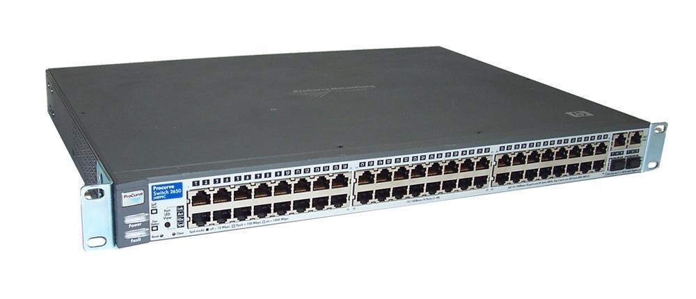 J4899-69001 HP ProCurve Switch 2650 48-Ports EN Fast EN 10Base-T 100Base-TX + 2x10/100/1000Base-T/SFP (mini-GBIC) 1U Rack-Mountable Stackable (Refurbi (Refurbished)