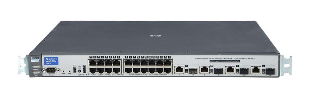 J4903AR#ACC HP ProCurve Switch 2824 24-Ports EN Fast EN GigaBit Ethernet Managed + 4 x Mini-GBIC (empty) (Refurbished)