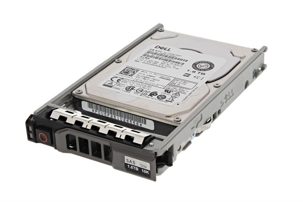 J4DB8 Dell 1.8TB 10000RPM SAS 12Gbps 2.5-inch Internal Hard Drive with Tray for PowerEdge Server G13