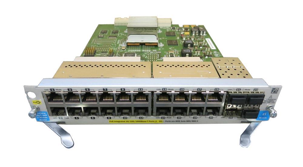 J8705-60201 HP ProCurve 5400zl 20-Ports 10/100/1000Base-T RJ-45 Switch Expansion Module with 4x SFP (mini-GBIC) Ports