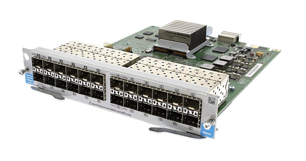 J8706-61201 HP ProCurve 5400zl 24-Ports SFP (mini-GBIC) 1Gpbs 10/100/1000Base-T Gigabit Ethernet Expansion Module with 1x Expansion Slot