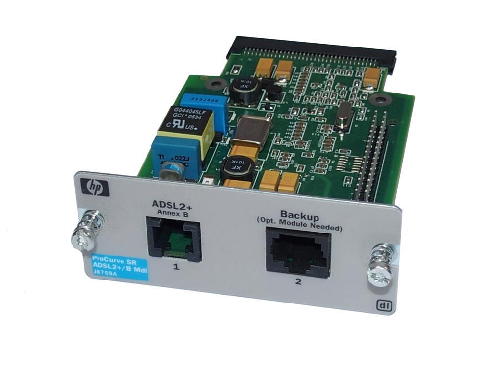 J8759AR HP ProCurve Secure Router DL 1-Port ADSL2+ Annex B Module DSL Modem (Refurbished)