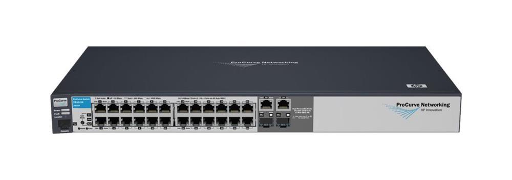 J9019A HP ProCurve E2510-24 24-Ports Managed Stackable Layer-2 Fast Ethernet Switch + 2x10/100/1000Base-T/SFP (mini-GBIC) 1U Rack-Mountable (Refurbished)