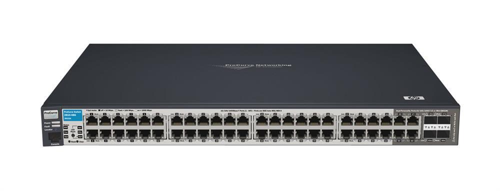 J9022A HP ProCurve Switch 2810-48G 48-Ports Layer 2 Stackable Managed Ethernet Switch- 44 x 10/100/1000Base-T LAN + 4 x SFP (Mini-GBIC) (Refurbished)