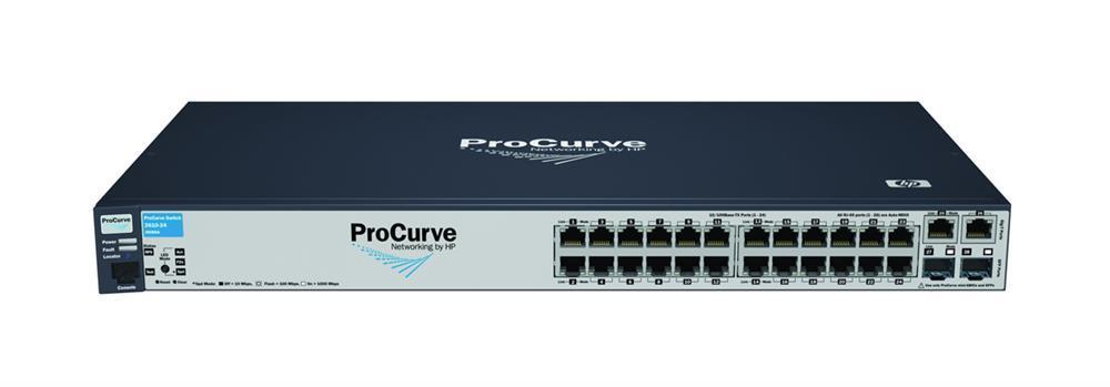 J9085AOB HP ProCurve E2610-24 24-Ports Multi Layer Stackable Managed Fast Ethernet Switch + 2 x SFP (mini-GBIC) (Refurbished)