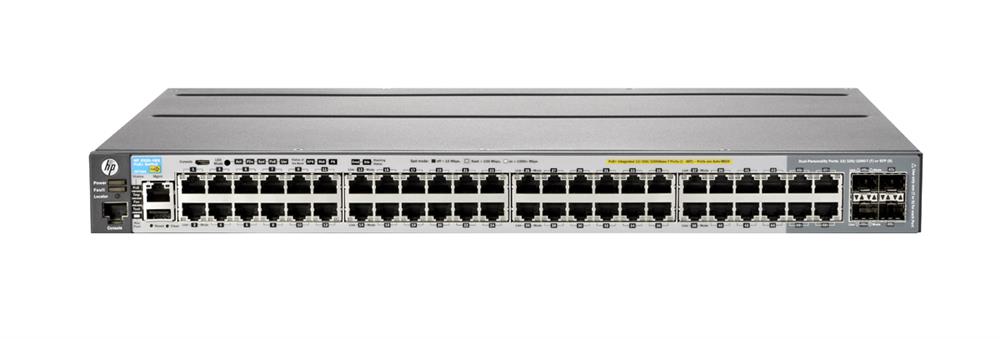 J9729A#ABA HP 2920-48G 48-Ports RJ-45 10/100/1000Base-T PoE+ Manageable Rack-Mountable with combo Gigabit SFP Switch (Refurbished)