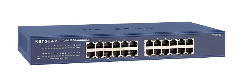 JFS524FN NetGear ProSafe Plus 24-Ports 10/100Mbps RJ45 Fast Ethernet Rackmount Switch (Refurbished)