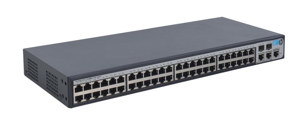 JG540A HP 1910-48 Switch Layer 3 Managed 48 X 10/100 Ports + 2 X SFP Rack Mountable (Refurbished)