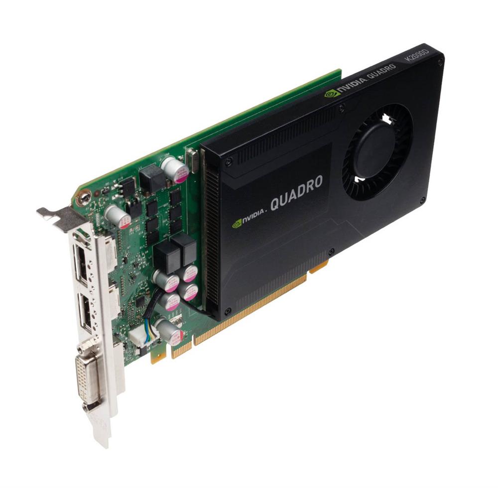 K2000D Nvidia Quadro 2GB PCI Express x16 Dl-dvi+ 2x DisplayPort Video Graphics Card