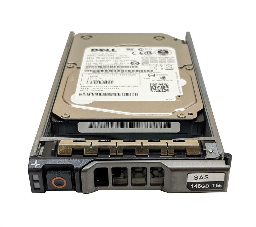 K532N Dell 146GB 15000RPM SAS 6Gbps 16MB Cache 2.5-inch Internal Hard Drive