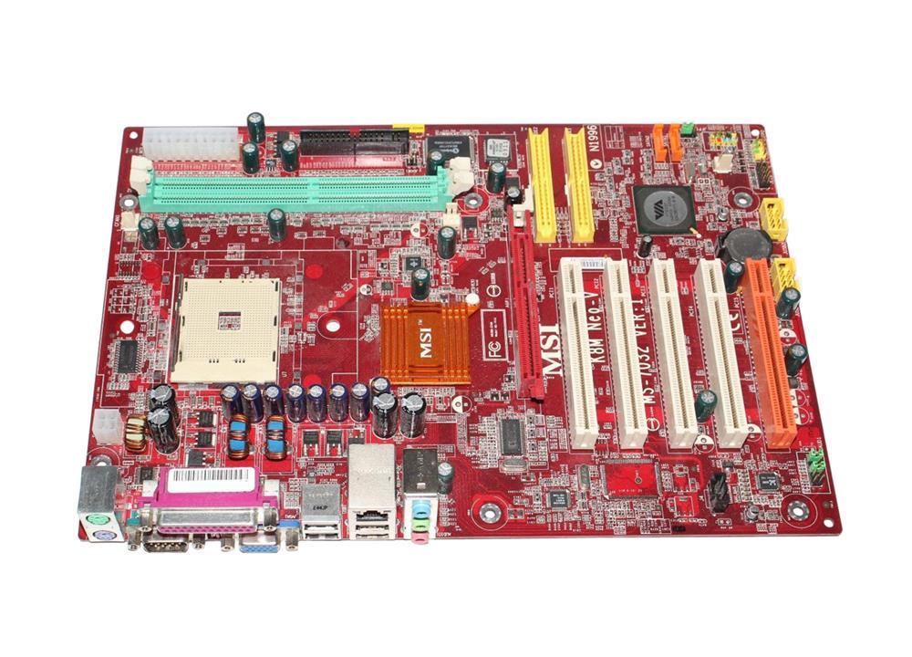K8TNEO-V MSI K8T Neo-V Socket 754 VIA K8T800 + VIA VT8237 Chipset AMD Athlon 64/ AMD Sempron Processors Support DDR 2x DIMM 2x SATA 1.50Gb/s ATX Motherboard (Refurbished)