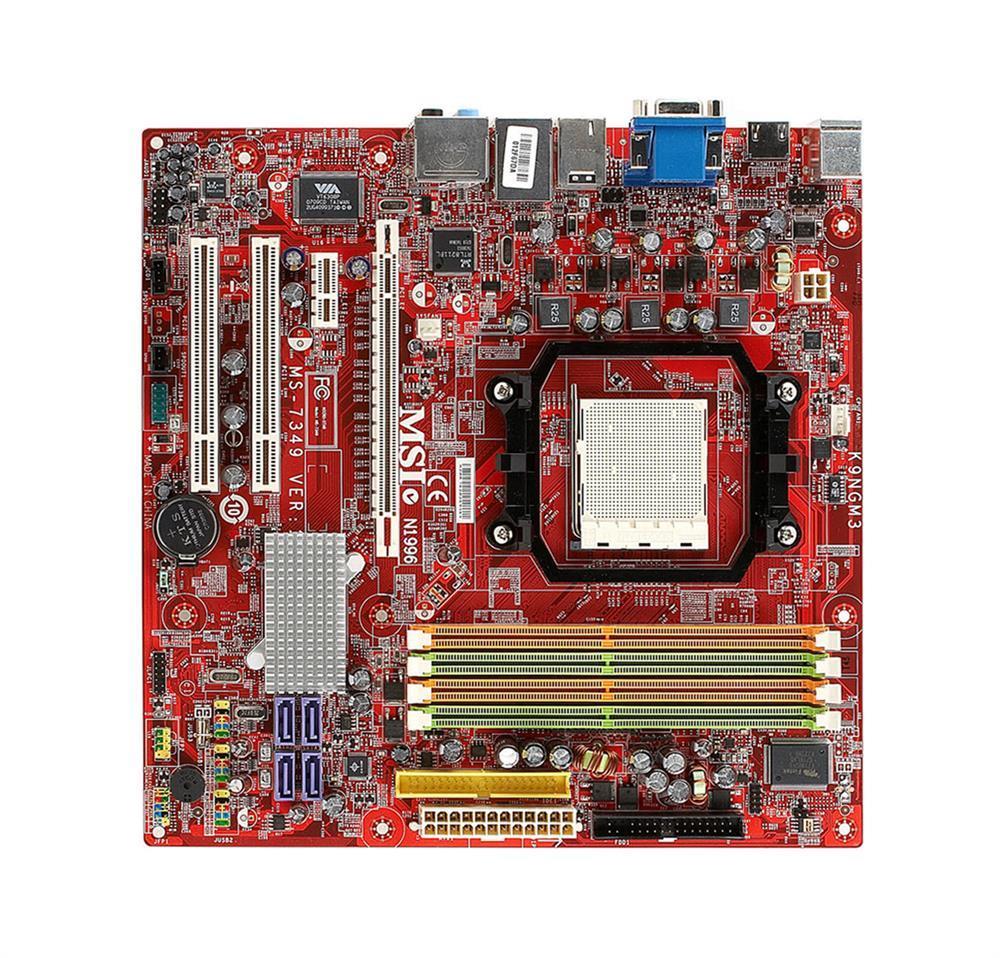 K9NGM3-FD MSI MS-7349 Socket AM2 Nvidia GeForce MCP68PV Chipset AMD Athlon 64 X2 Processors Support DDR2 4x DIMM 4x SATA2 Micro-ATX Motherboard (Refurbished)