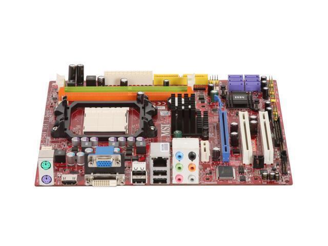 KA780GM27549030 MSI Socket AM2+ AMD 780G + SB700 Chipset AMD Phenom/ AMD Athlon/ AMD Sempron Processors Support DDR2 4x DIMM 5x SATA2 3.0Gb/s Micro-ATX Motherboard (Refurbished)