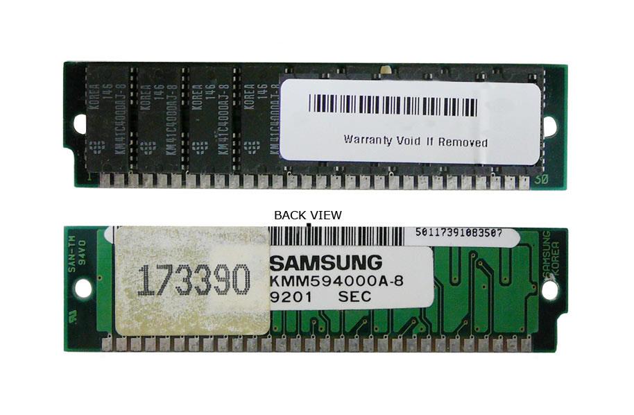 KMM594000A-8 Samsung 4MB Simm FP Memory