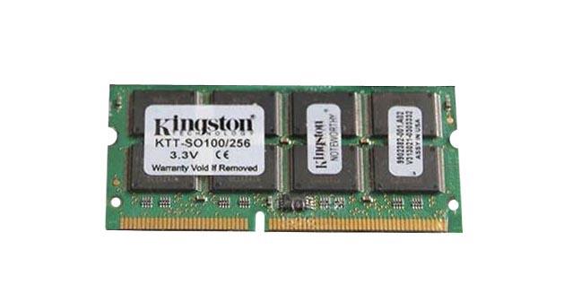 KTT-SO100/256 Kingston 256MB PC100 100MHz non-ECC Unbuffered CL2 144-Pin SoDimm Memory Module for Toshiba