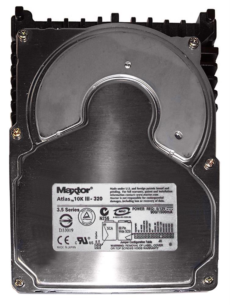 KU073J8 Maxtor Atlas 10K III 73.4GB 10000RPM Ultra-320 SCSI 80-Pin 8MB Cache 3.5-inch Internal Hard Drive