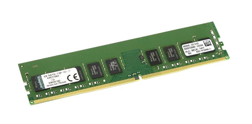 KVR21E15S8/4 Kingston 4GB PC4-17000 DDR4-2133MHz ECC Unbuffered CL15 288-Pin DIMM 1.2V Single Rank Memory Module
