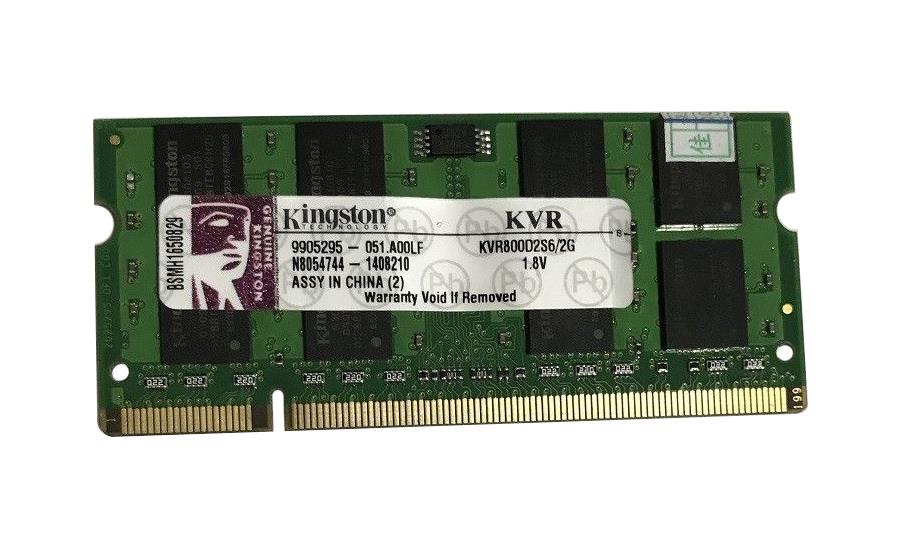 KVR800D2S6/2G Kingston 2GB SoDimm PC6400 Memory