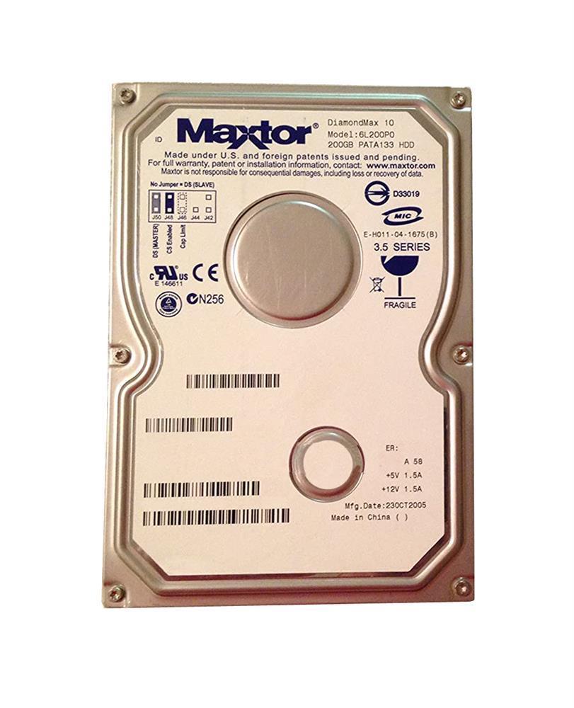 L01V200 Maxtor Ultra Series 200GB 7200RPM ATA-133 8MB Cache 3.5-inch Internal Hard Drive
