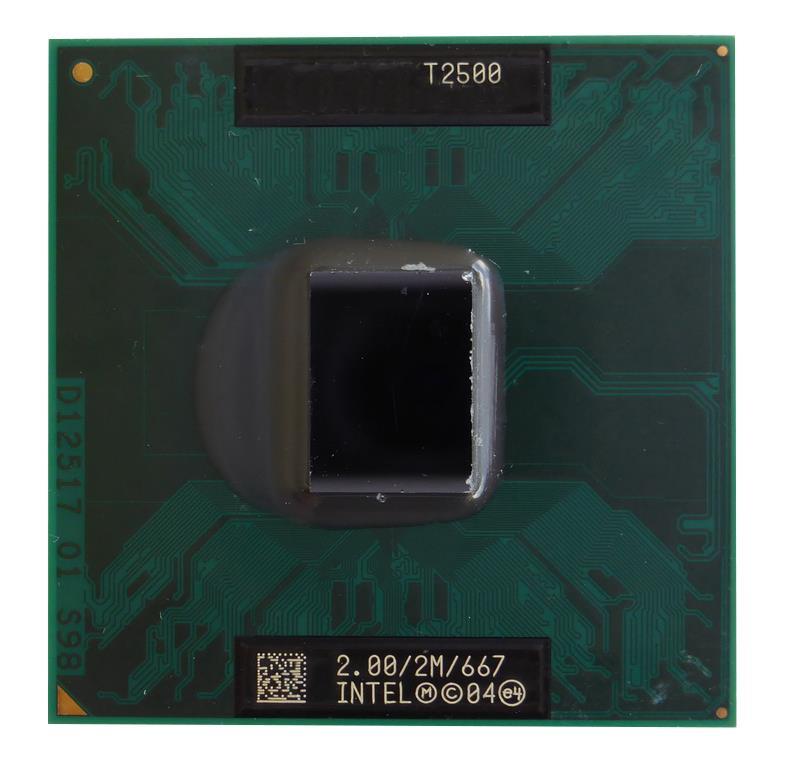 LF80539GF0412M Intel Core Duo T2500 Dual Core 2.00GHz 667MHz FSB 2MB L2 Cache Socket PGA478 Mobile Processor