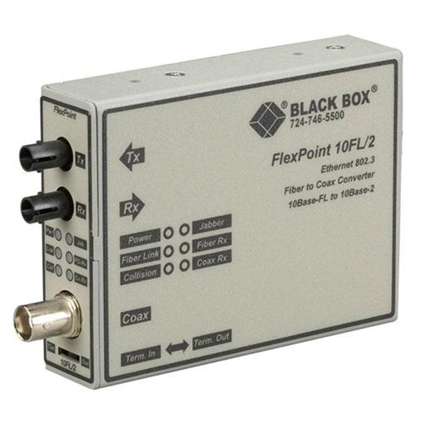 LMC211A-MM Black Box FlexPoint 10Base-FL to BNC Media Converter 1 x RJ-45 1 x ST 10Base-FL External 2 km