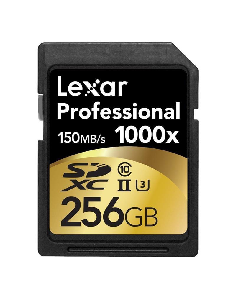 LSD256CRBNA600 Lexar 256GB 600x Class 10 SDXC UHS-I Flash Memory Card