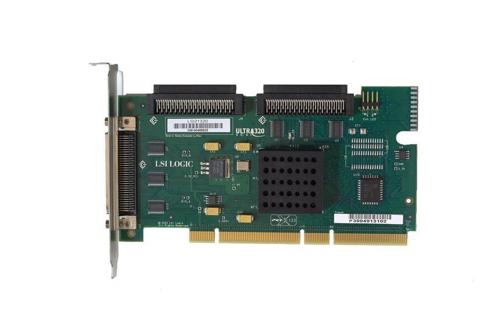 LSI21320R-KIT-F LSI Logic 2CH Ultra320 SCSI PCIX 64Bit 133MHz Controller 2 INT/1-HD68 EXT RoHS with Cable