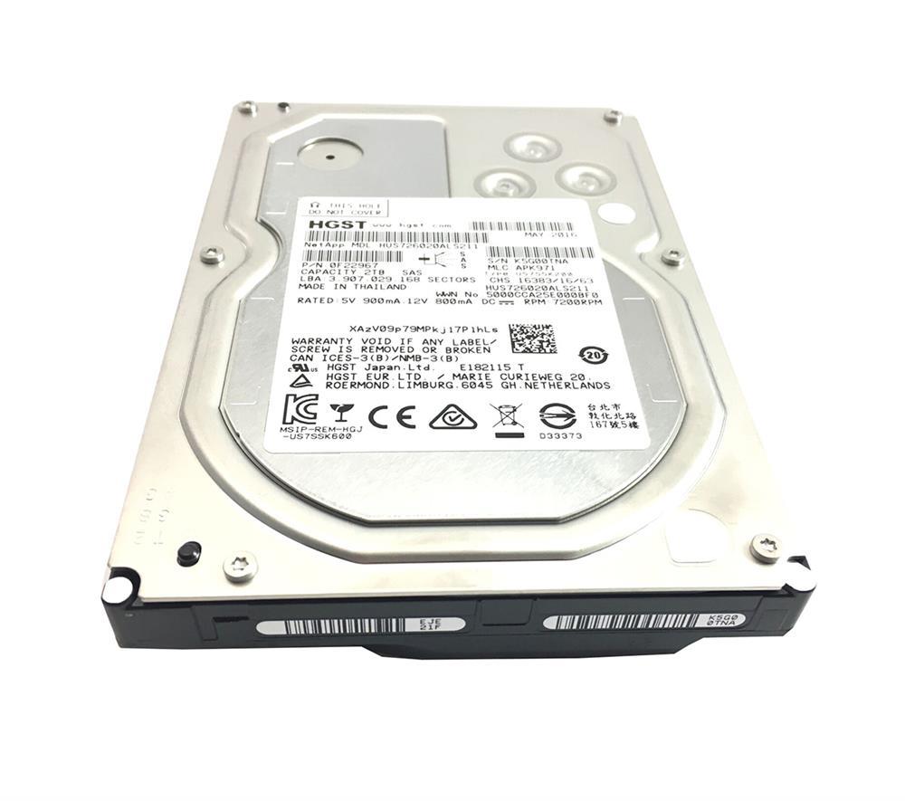 M102635 NetApp 2TB 7200RPM SAS 12Gbps 3.5-inch Internal Hard Drive (12-Pack)