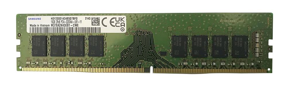 M378A2K43EB1-CWE Samsung 16GB PC4-25600 DDR4-3200MHz non-ECC Unbuffered CL22 288-Pin DIMM 1.2V Dual Rank Memory Module