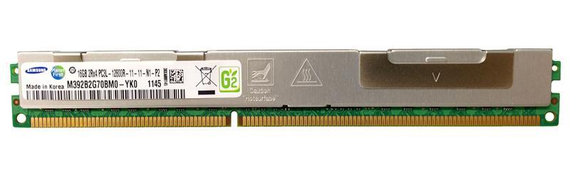 M392B2G70BM0-YK009 Samsung 16GB PC3-12800 DDR3-1600MHz ECC Registered CL11 240-Pin DIMM 1.35V Low Voltage Very Low Profile (VLP) Dual Rank Memory Module