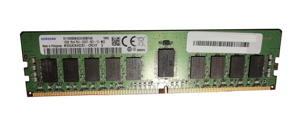 M393A2K40CB1-CRC4Y Samsung 16GB PC4-19200 DDR4-2400MHz Registered ECC CL17 288-Pin DIMM 1.2V Single Rank Memory Module