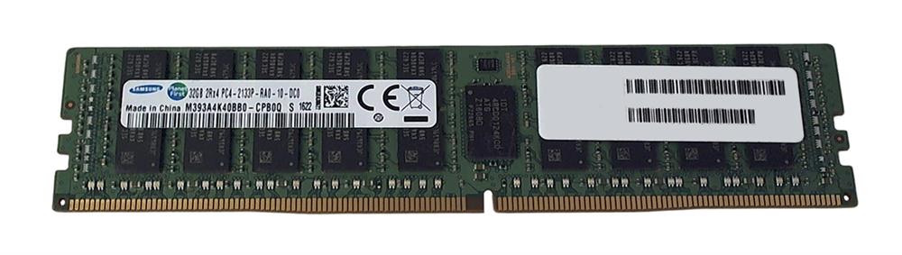 M393A4K40BB0-CPB0Q Samsung 32GB PC4-17000 DDR4-2133MHz Registered ECC CL15 288-Pin DIMM 1.2V Dual Rank Memory Module