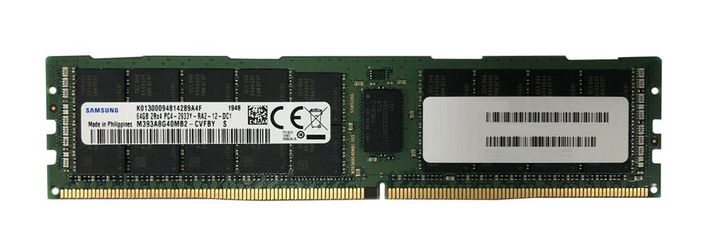 M393A8G40AB2-CVFBY Samsung 64GB PC4-23400 DDR4-2933MHz Registered ECC CL21 288-Pin DIMM 1.2V Dual Rank Memory Module