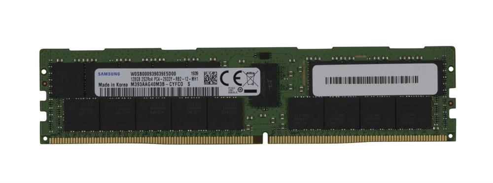 M393AAG40M3B-CYF Samsung 128GB PC4-23400 DDR4-2933MHz Registered ECC CL21 288-Pin DIMM 1.2V Quad Rank Memory Module