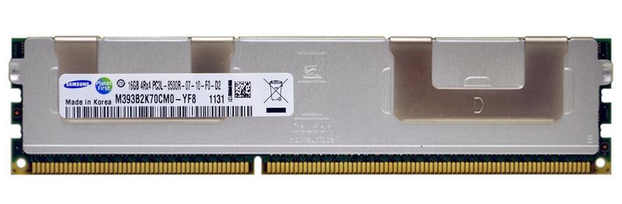 M393B2K70CM0-YF805 Samsung 16GB PC3-8500 DDR3-1066MHz ECC Registered CL7 240-Pin DIMM 1.35V Low Voltage Quad Rank Memory Module