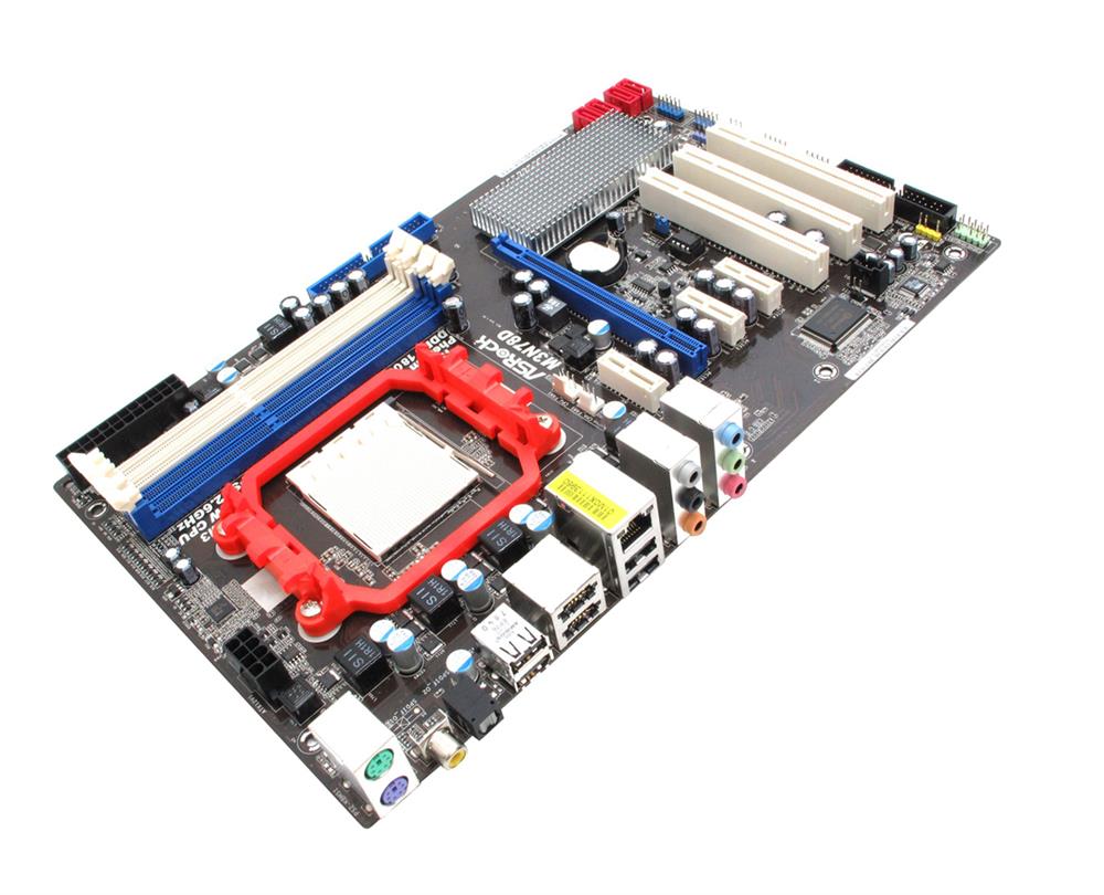 M3N78D-BO-R ASRock Socket AM3 Nvidia nForce 720D AMD Phenom II X6/ II X4/ II X3/ II X2/ AMD Athlon II X4/ II X3/ II X2/ AMD Sempron Processors Support DDR3 4x DIMM 4x SATA2 3.0Gb/s ATX Motherboard (Refurbished)