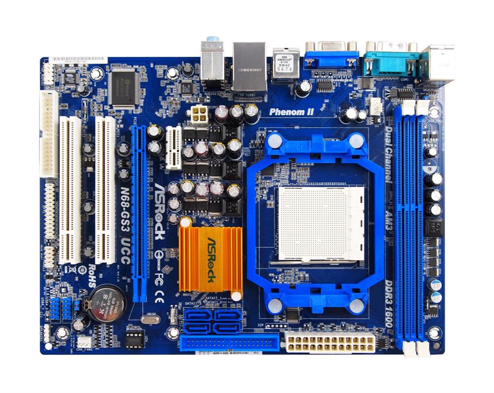 M4L-80077509 ASRock N68-GS3 UCC Motherboard