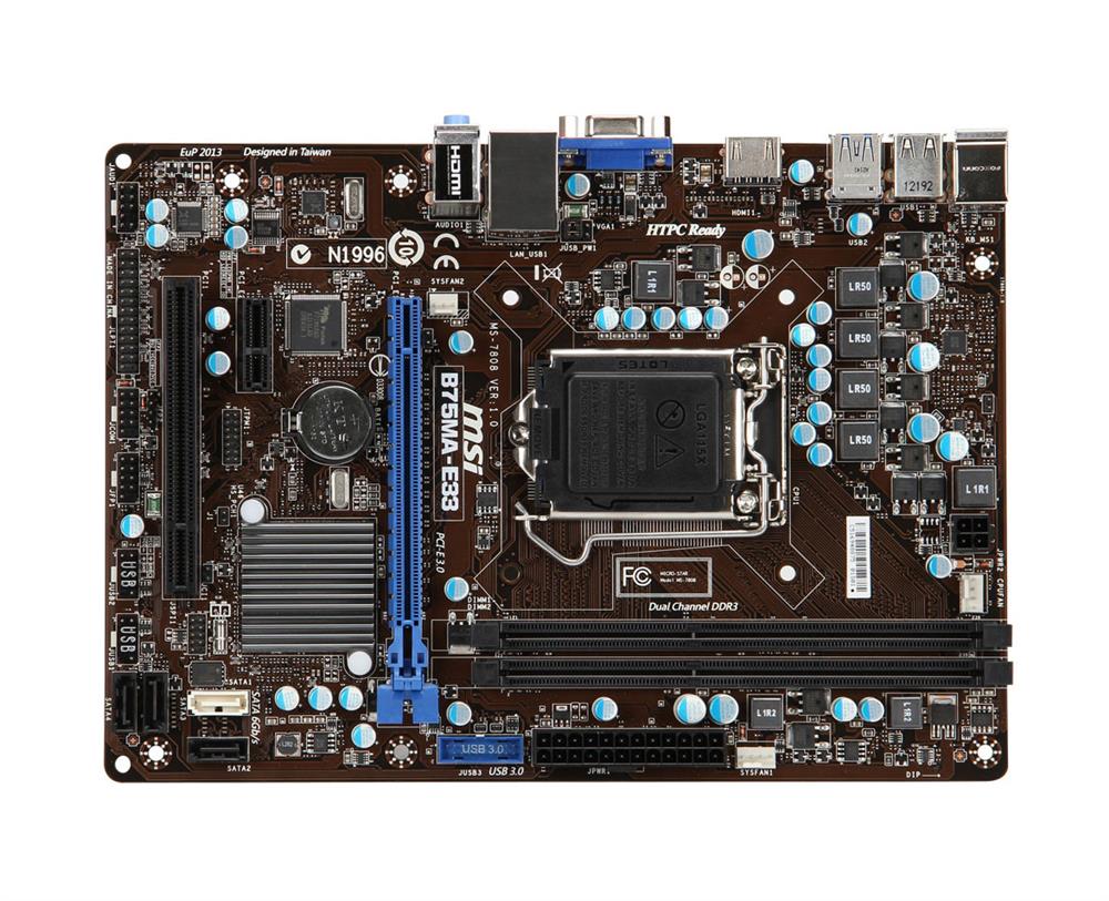 M4L-80092411 MSI B75MA-E33 Motherboard