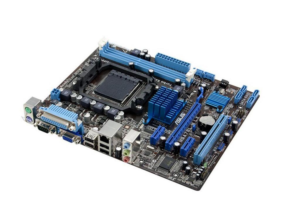 M5A78L-M-LX3 ASUS Socket AM3+ AMD 760G + SB710 Chipset AMD Phenom II/ AMD Athlon II/ AMD Sempron Processors Support DDR3 2x DIMM 4x SATA 3.0G/s Micro-ATX Motherboard (Refurbished)