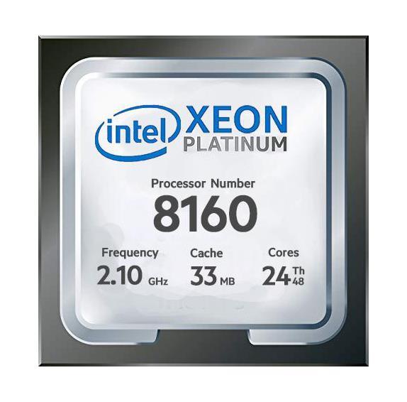 M640-8160 Dell 2.10GHz 10.40GT/s UPI 33MB L3 Cache Socket LGA3647 Intel Xeon Platinum 8160 24-Core Processor Upgrade