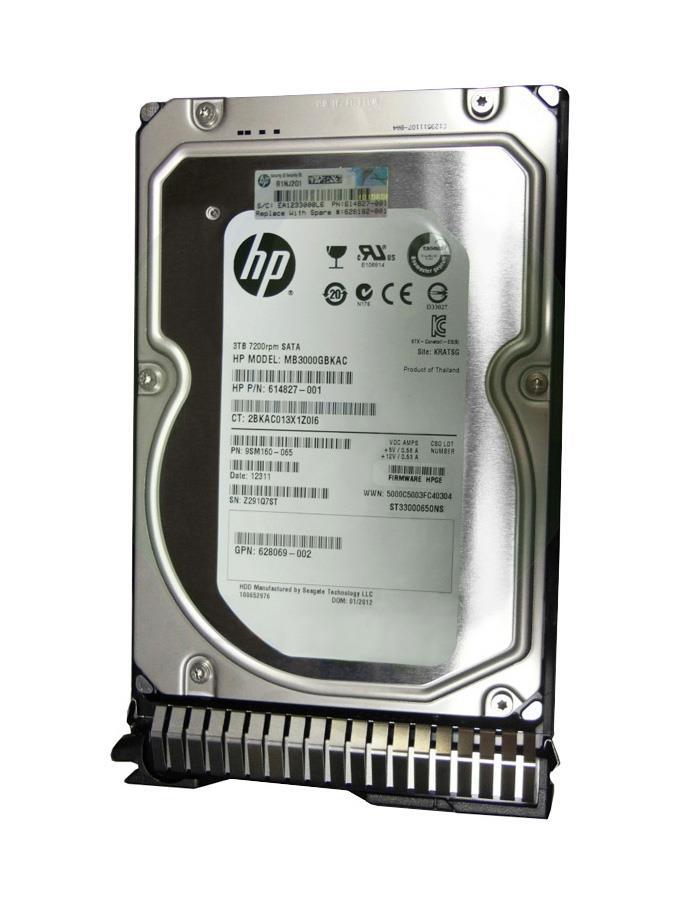 M6U93AV HP 3TB 7200RPM SATA 6Gbps 3.5-inch Internal Hard Drive