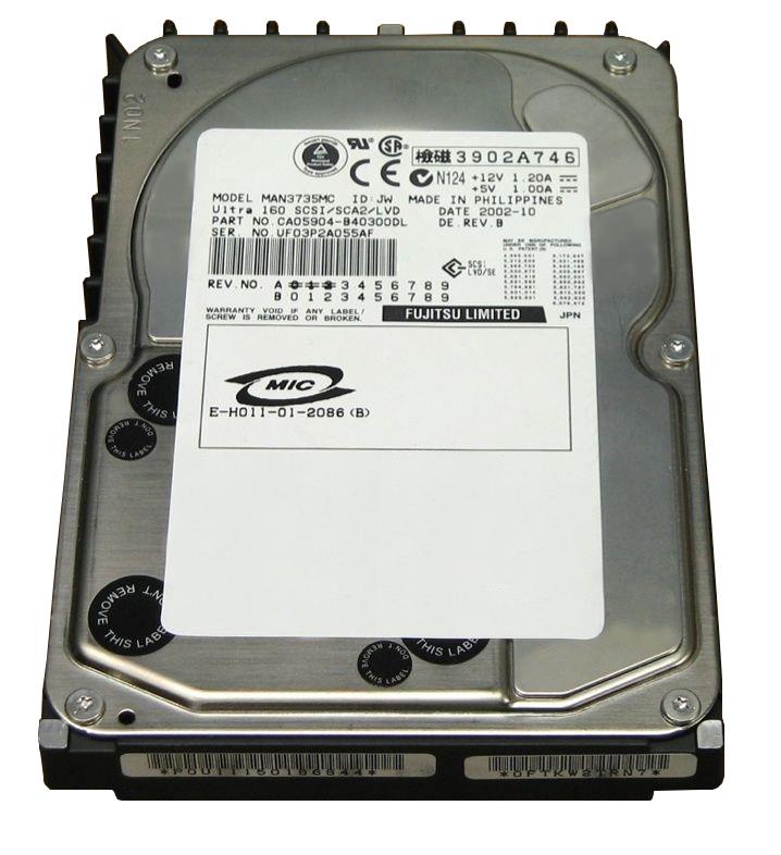 MAN3735MC Fujitsu Enterprise 73.5GB 10000RPM Ultra-160 SCSI 80-Pin 8MB Cache 3.5-inch Internal Hard Drive