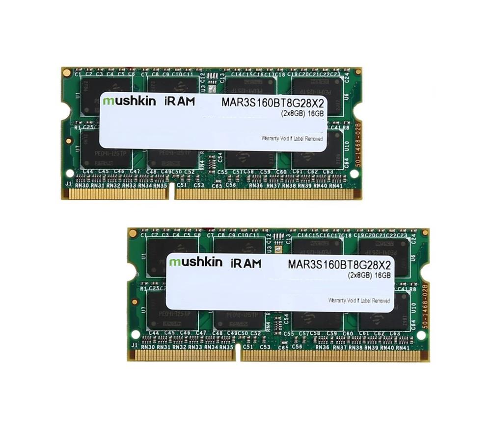 MAR3S186DM16G28X2 Mushkin Enhanced 32GB Kit (2 X 16GB) PC3-14900 DDR3-1866MHz non-ECC Unbuffered CL13 204-Pin SoDimm 1.35V Low Voltage Dual Rank Memory for Late-2015 iMac (Core i5/i7) 