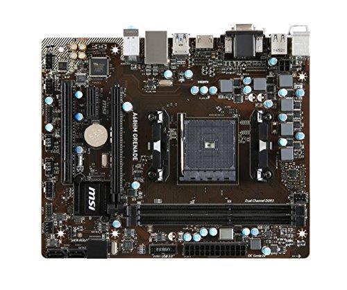 MB-A68HM-G MSI A68HM GRENADE Socket FM2+ AMD A68H Chipset AMD A-Series/ AMD Athlon Processors Support DDR3 2x DIMM 4x SATA 6.0Gb/s Micro-ATX Motherboard (Refurbished) (Refurbished)