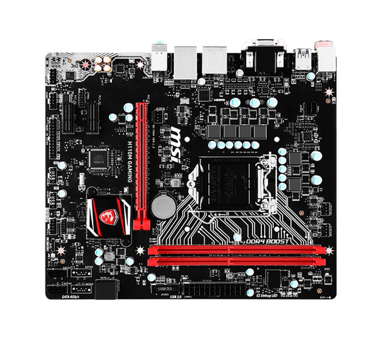 MB-H11MGA MSI H110M GAMING Socket LGA 1151 Intel H110 Chipset 6th Generation Core i7 / i5 / i3 / Pentium / Celeron Processors Support DDR4 2x DIMM 4x SATA 6.0Gb/s Micro-ATX Motherboard (Refurbished)