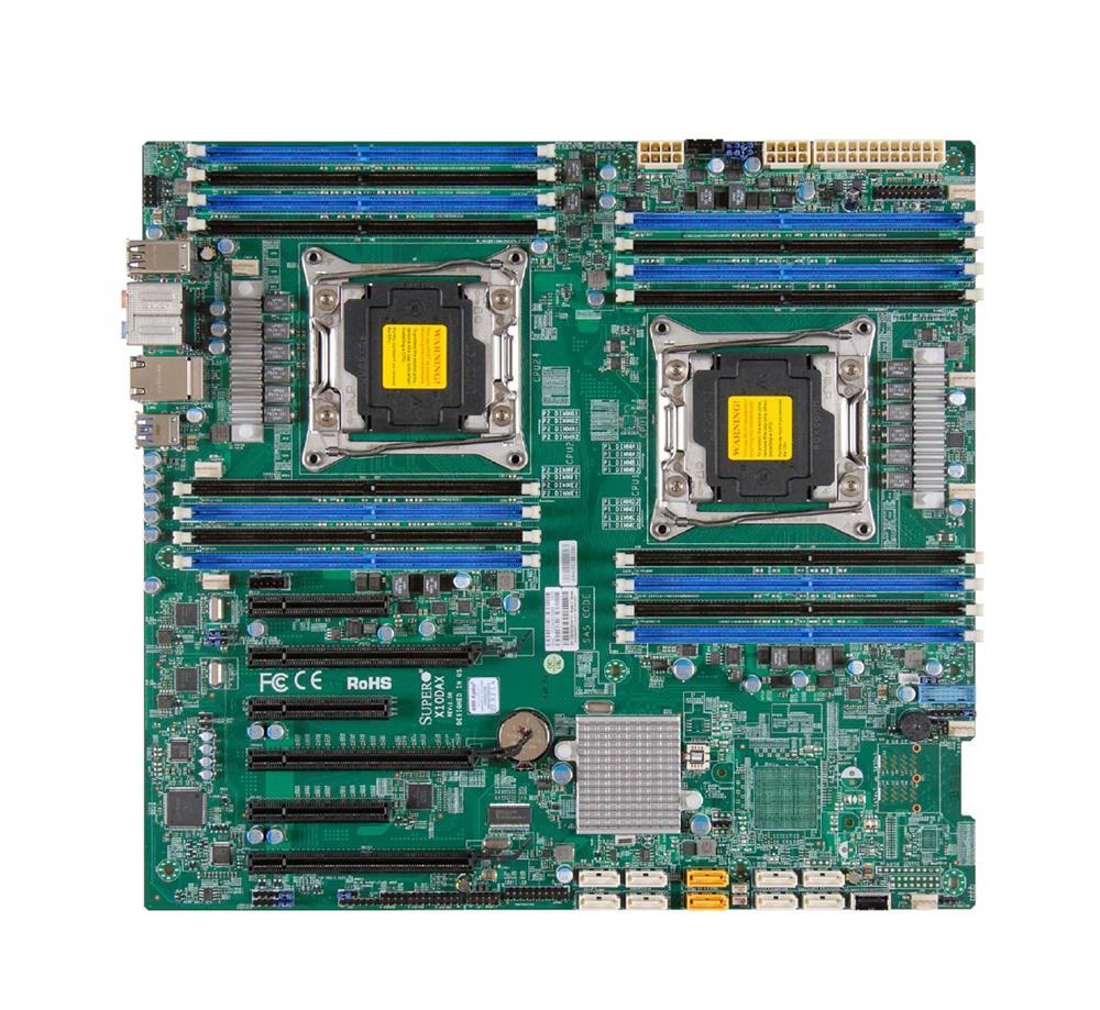 MB-X10DAX SuperMicro X10DAX Dual Socket R3 LGA 2011 Xeon E5-2600 v4 / v3 Intel C612 Chipset DDR4 16 x DIMM 10 x SATA 6Gbps E-ATX Server Motherboard (Refurbished)